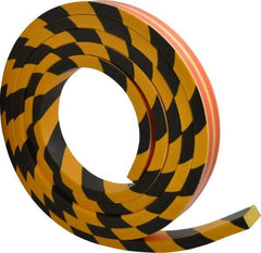 PRO-SAFE - Flexible Polyurethane Foam Type D Wall/Surface Protector - Yellow/Black - Eagle Tool & Supply