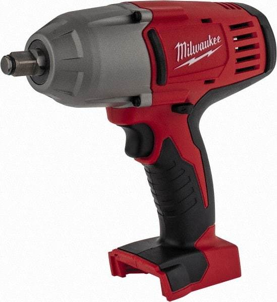 Milwaukee Tool - 1/2" Drive 18 Volt Pistol Grip Cordless Impact Wrench & Ratchet - 0 to 1,900 RPM, 0 to 2,200 BPM, 450 Ft/Lb Torque, Lithium-Ion Batteries Not Included - Eagle Tool & Supply