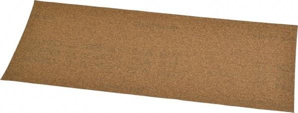 Norton - 100 Grit, Aluminum Oxide Sanding Sheet - 9" Long x 3-2/3" Wide, Fine Grade, C Weighted Paper Backing - Eagle Tool & Supply