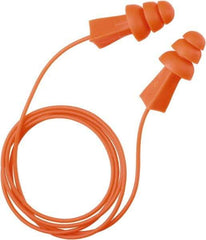 Tasco - Reusable, Corded, 27 dB, Flange Earplugs - Orange - Eagle Tool & Supply