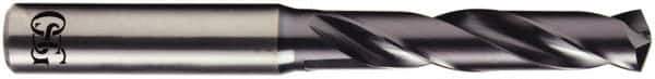 OSG - 6.2mm 140° Solid Carbide Screw Machine Drill Bit - WD1 Finish, 34mm Flute Length, 79mm OAL - Eagle Tool & Supply