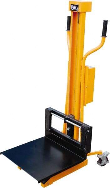 Vestil - 330 Lb Capacity, 44" Lift Height, Portable Workstation Manually Operated Lift - Eagle Tool & Supply