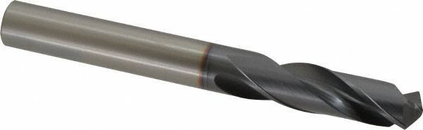 OSG - 11.99896mm 130° Spiral Flute Powdered Metal Screw Machine Drill Bit - TiCN Finish, Right Hand Cut, 51mm Flute Length, 108mm OAL, Standard Point, Straight Shank - Eagle Tool & Supply