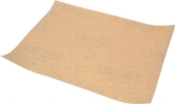 Norton - 120 Grit, Aluminum Oxide Sanding Sheet - 11" Long x 9" Wide, Fine Grade, C Weighted Paper Backing - Eagle Tool & Supply