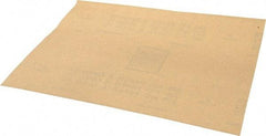 Norton - 220 Grit, Aluminum Oxide Sanding Sheet - 11" Long x 9" Wide, Very Fine Grade, A Weighted Paper Backing - Eagle Tool & Supply