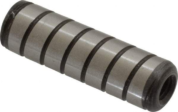 Holo-Krome - 3/8" Diam x 1-1/4" Pin Length 4000 Alloy Steel Pull Out Dowel Pin - Black Luster Finish, C 47-58 & C 60 (Surface) Hardness, 1 Beveled & 1 Threaded End - Eagle Tool & Supply