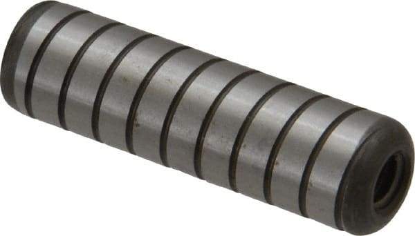 Holo-Krome - 1/2" Diam x 1-3/4" Pin Length 4000 Alloy Steel Pull Out Dowel Pin - Black Luster Finish, C 47-58 & C 60 (Surface) Hardness, 1 Beveled & 1 Threaded End - Eagle Tool & Supply