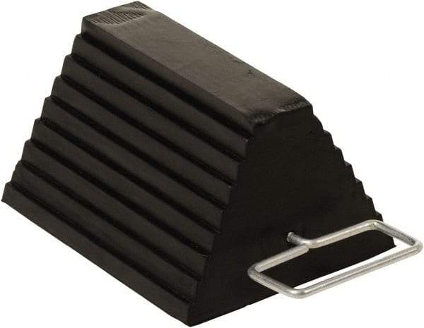Vestil - 11-7/8" Wide x 6" High x 8" Deep, Rubber Wheel Chock - Eagle Tool & Supply