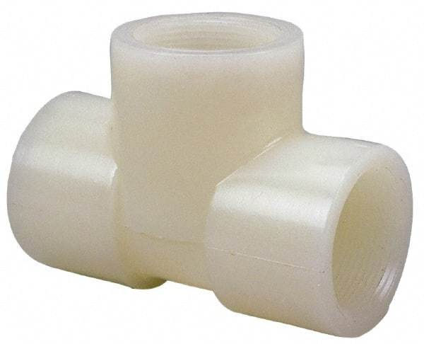 NIBCO - 1" PVDF Plastic Pipe Tee - Schedule 80, FIPT x FIPT x FIPT End Connections - Eagle Tool & Supply