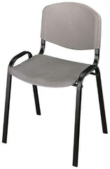 Safco - Charcoal Stackinging Chair - 21 Inch Wide x 18 Inch Deep x 7 Inch High - Eagle Tool & Supply