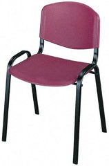 Safco - Burgundy Stackinging Chair - 21 Inch Wide x 18 Inch Deep x 7 Inch High - Eagle Tool & Supply