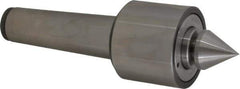 Riten - MT5 Taper Shank, 3-1/16" Head Diam Live Center - 5,500 Max RPM, 2-25/32" Head Length, 1-9/16" Point Diam, 1/4" Point Len, 1,400 Lb Max Workpc, 2-7/16" OAL, Male Point - Eagle Tool & Supply