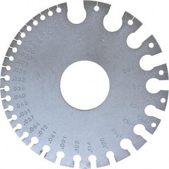 SPI - #36 Steel Wire and Sheet Metal Gage - Use with Nonferrous Metals - Eagle Tool & Supply