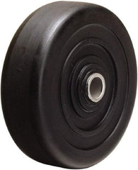 Hamilton - 4 Inch Diameter x 1-1/4 Inch Wide, Hard Rubber Caster Wheel - 250 Lb. Capacity, 1-1/2 Inch Hub Length, 1/2 Inch Axle Diameter, Self-Lube Bearing - Eagle Tool & Supply