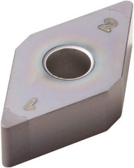 Seco - DNGA432 Grade CBN060K PCBN Turning Insert - TiSiAlN Finish, 55° Diamond, 1/2" Inscr Circle, 3/16" Thick, 1/32" Corner Radius - Eagle Tool & Supply
