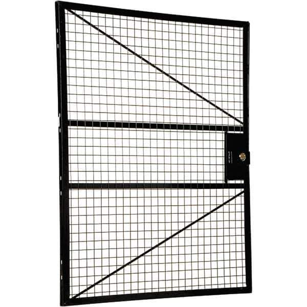 Vestil - 4' Long x 5' High, Black Hinged Door - Eagle Tool & Supply