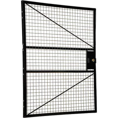 Vestil - 4' Long x 5' High, Black Hinged Door - Eagle Tool & Supply