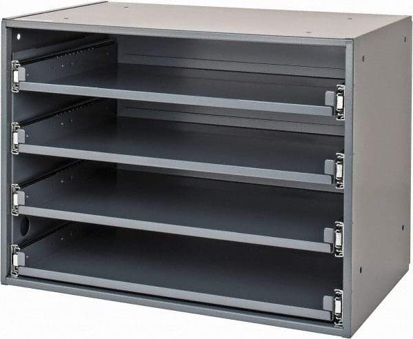 Durham - 4 Drawer, Small Parts Heavy Duty Bearing Slide Rack Cabinet - 12-1/2" Deep x 20" Wide - Eagle Tool & Supply