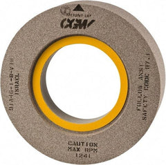 Camel Grinding Wheels - 18" Diam x 8" Hole x 2" Thick, I Hardness, 46 Grit Surface Grinding Wheel - Aluminum Oxide, Type 7, Medium Grade, 1,460 Max RPM, Vitrified Bond, Two-Side Recess - Eagle Tool & Supply
