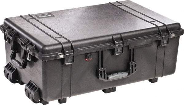 Pelican Products, Inc. - 20-15/32" Wide x 12-29/64" High, Clamshell Hard Case - Black, Polypropylene - Eagle Tool & Supply