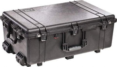 Pelican Products, Inc. - 20-15/32" Wide x 12-29/64" High, Clamshell Hard Case - Black, Polypropylene - Eagle Tool & Supply