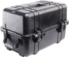 Pelican Products, Inc. - 12-47/64" Wide x 12-3/4" High, Clamshell Hard Case - Black, Polypropylene - Eagle Tool & Supply