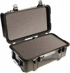 Pelican Products, Inc. - 12-47/64" Wide x 12-3/4" High, Clamshell Hard Case - Black, Polypropylene - Eagle Tool & Supply