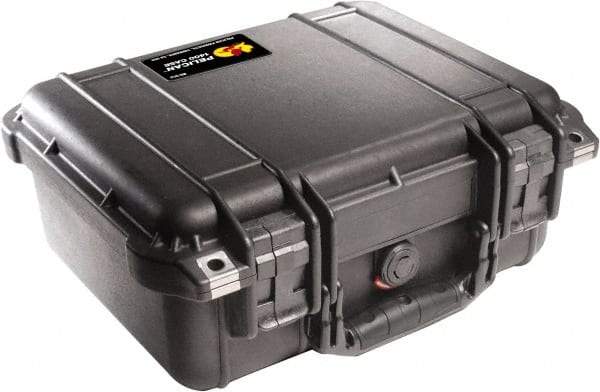 Pelican Products, Inc. - 11-5/8" Wide x 6" High, Clamshell Hard Case - Black, Polypropylene - Eagle Tool & Supply