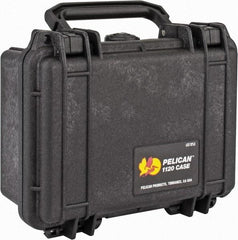 Pelican Products, Inc. - 6-49/64" Wide x 3-7/8" High, Clamshell Hard Case - Black, Polypropylene - Eagle Tool & Supply