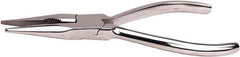 Aven - 6" OAL, 1-1/2" Jaw Length x 1-1/2" Jaw Width, Long Nose Multipurpose Pliers - Serrated Jaw, Crimper, Cutter & Stripper Head, Stainless Steel Handles - Eagle Tool & Supply