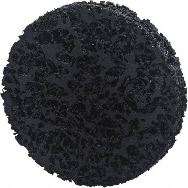 Norton - 6" Extra Coarse Grade Aluminum Oxide/Ceramic Deburring Disc - Arbor Connection, Orange, 8,000 Max RPM - Eagle Tool & Supply