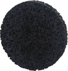 Norton - 6" Extra Coarse Grade Silicon Carbide Deburring Disc - Arbor Connection, Black, 8,000 Max RPM - Eagle Tool & Supply