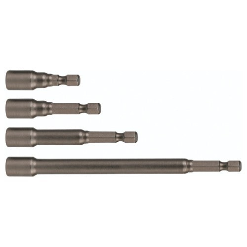 Nut Setter 3/8 × 6″ OAL Magnetic on 1/4″ Hex Drive - Eagle Tool & Supply