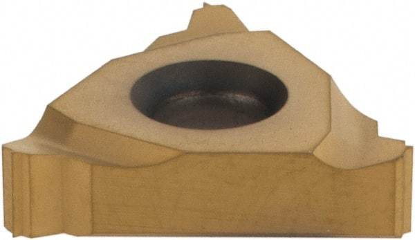 Seco - 16NR Internal Right Hand ISO Laydown Threading Insert - Grade CP500, TiAlN/TiN Coated Carbide, 9.53mm Inscribed Circle - Eagle Tool & Supply