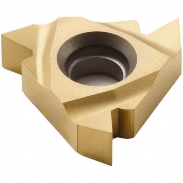 Seco - 16EL External Left Hand 14-8 Partial Profile 60° Laydown Threading Insert - Grade CP500, TiAlN/TiN Coated Carbide - Eagle Tool & Supply