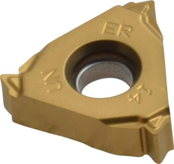 Seco - 16ER External Right Hand 14 UN Laydown Threading Insert - Grade CP500, TiAlN/TiN Coated Carbide - Eagle Tool & Supply
