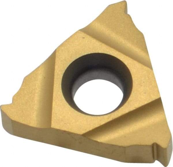 Seco - 16ER External Right Hand 18 UN Laydown Threading Insert - Grade CP500, TiAlN/TiN Coated Carbide - Eagle Tool & Supply
