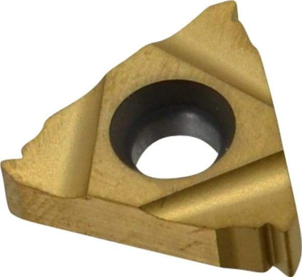 Seco - 16ER External Right Hand 18 UNJ Laydown Threading Insert - Grade CP500, TiAlN/TiN Coated Carbide - Eagle Tool & Supply