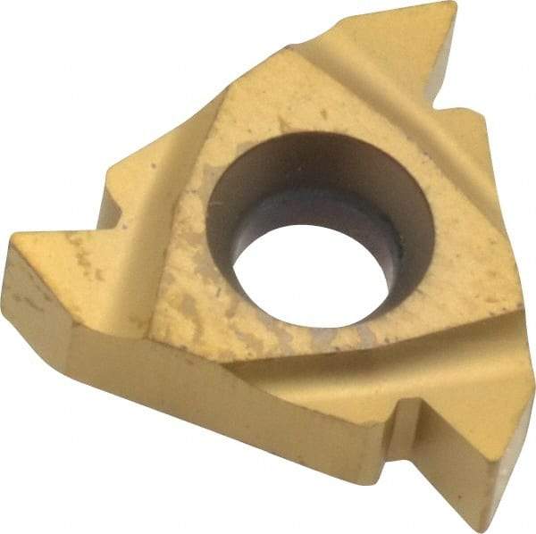 Seco - 16ER External Right Hand 14-8 Partial Profile 60° Laydown Threading Insert - Grade CP500, TiAlN/TiN Coated Carbide - Eagle Tool & Supply