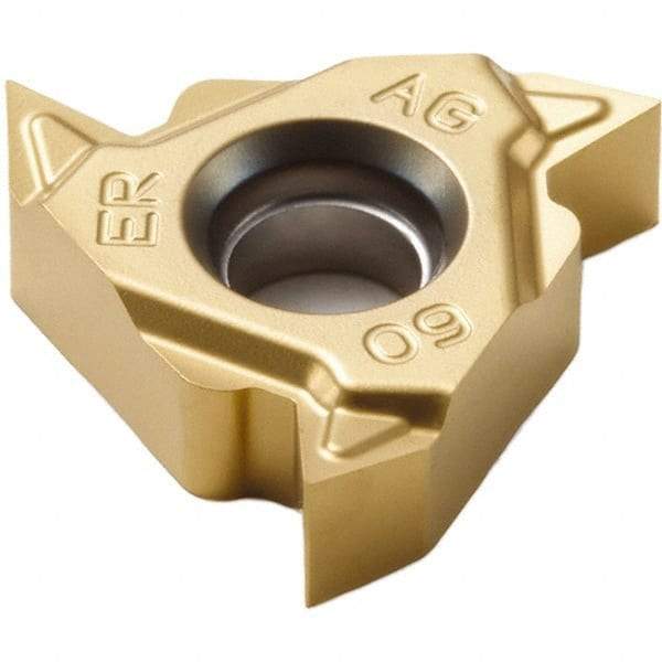 Seco - 16ER External Right Hand 14-8 Partial Profile 60° Laydown Threading Insert - Grade CP500, TiAlN/TiN Coated Carbide - Eagle Tool & Supply