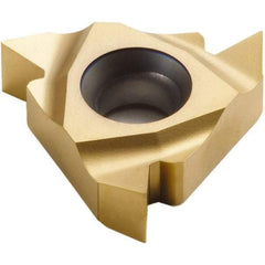 Seco - 16NL Internal Left Hand 14-8 Partial Profile 60° Laydown Threading Insert - Grade CP500, TiAlN/TiN Coated Carbide - Eagle Tool & Supply
