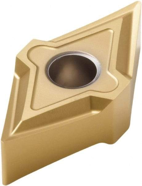 Seco - DNMP441 MF1 Grade CP500 Carbide Turning Insert - TiAlN/TiN Finish, 55° Diamond, 1/2" Inscr Circle, 1/4" Thick, 1/64" Corner Radius - Eagle Tool & Supply