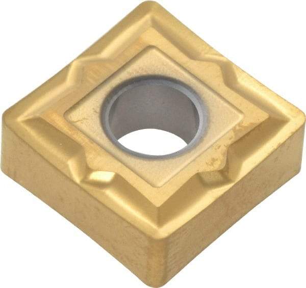 Seco - SNMP432 MF1 Grade CP500 Carbide Turning Insert - TiAlN/TiN Finish, 90° Square, 1/2" Inscr Circle, 3/16" Thick, 1/32" Corner Radius - Eagle Tool & Supply