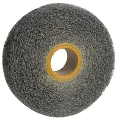 Norton - 6" Diam, 4" Face Width, 1" Center Hole, Medium Grade, Silicon Carbide Deburring Wheel - Convolute, Medium Density 4 Grade, 3,000 RPM - Eagle Tool & Supply