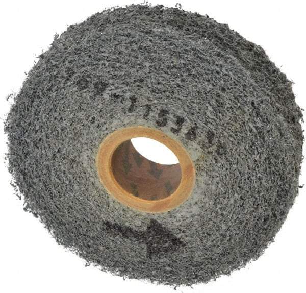 Norton - 4" Diam, 1" Face Width, 1" Center Hole, Medium Grade, Silicon Carbide Deburring Wheel - Convolute, Medium Density 4 Grade, 4,000 RPM - Eagle Tool & Supply