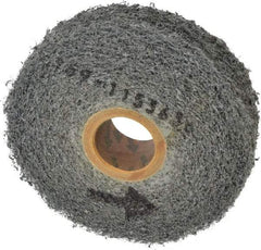 Norton - 4" Diam, 1" Face Width, 1" Center Hole, Medium Grade, Silicon Carbide Deburring Wheel - Convolute, Medium Density 4 Grade, 4,000 RPM - Eagle Tool & Supply