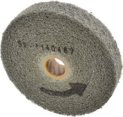 Norton - 6" Diam, 1" Face Width, 1" Center Hole, Medium Grade, Silicon Carbide Deburring Wheel - Convolute, Medium Density 4 Grade, 3,000 RPM - Eagle Tool & Supply