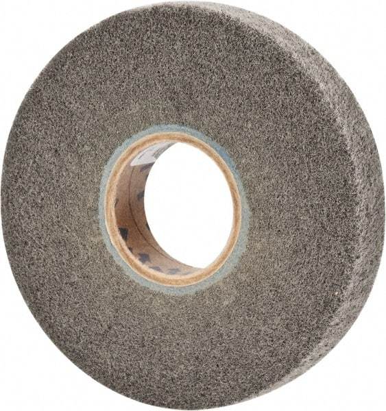 Norton - 6" Diam 360 Grit Silicon Carbide Unmounted Flap Wheel - 2" Hole, 1" Wide, Density 5, Nonwoven, Grade Very Fine, 3,000 Max RPM - Eagle Tool & Supply