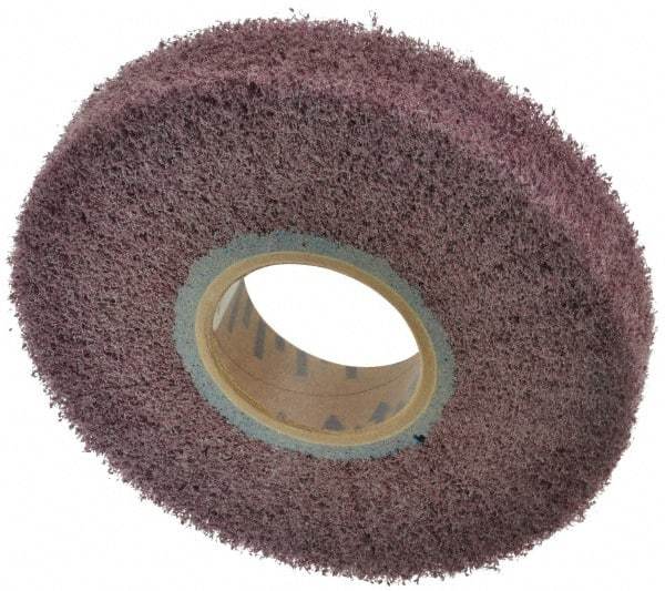 Norton - 6" Diam 120 Grit Aluminum Oxide Unmounted Flap Wheel - 2" Hole, 1" Wide, Density 5, Nonwoven, Grade Medium, 3,000 Max RPM - Eagle Tool & Supply