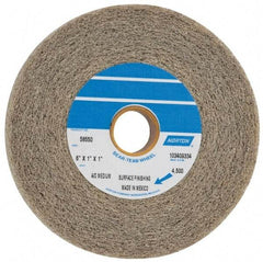 Norton - 6" Diam, 1" Face Width, 1" Center Hole, Medium Grade, Aluminum Oxide Deburring Wheel - Convolute, Medium Density 4 Grade, 4,500 RPM - Eagle Tool & Supply